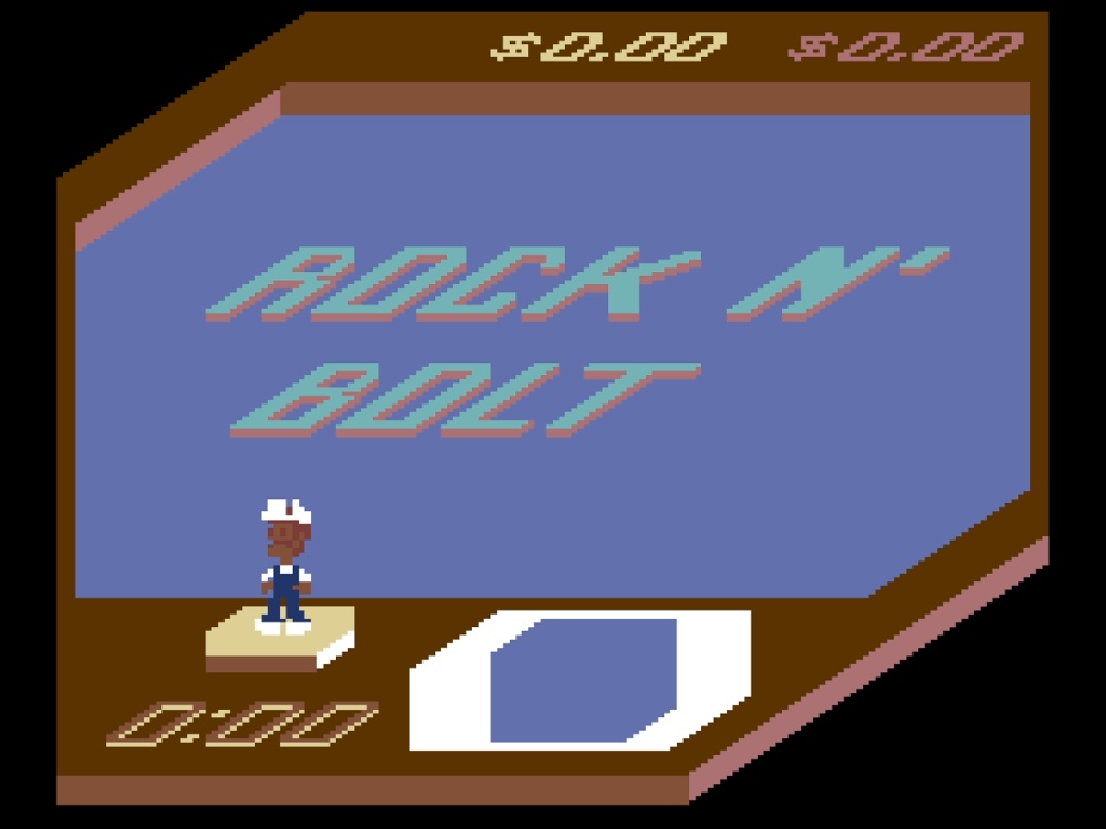 Title Screen of Rock 'n Bolt for Commodore 64